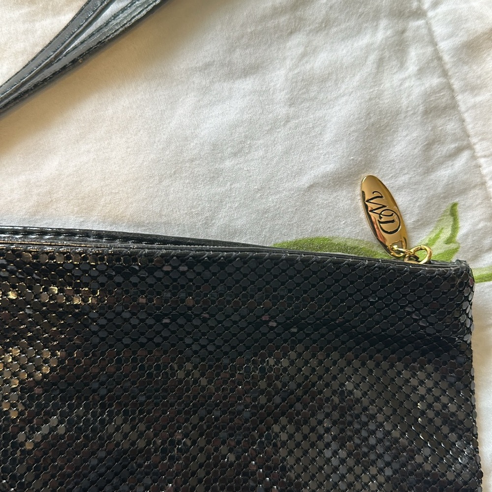 💖New Listing!! Vintage Whiting & Davis black mesh clutch - Picture 6 of 10